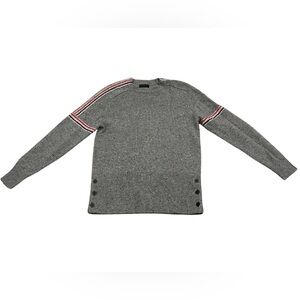 Marciano for Guess Crew Neck Wool Sweater Button Detail | Size M | Grey